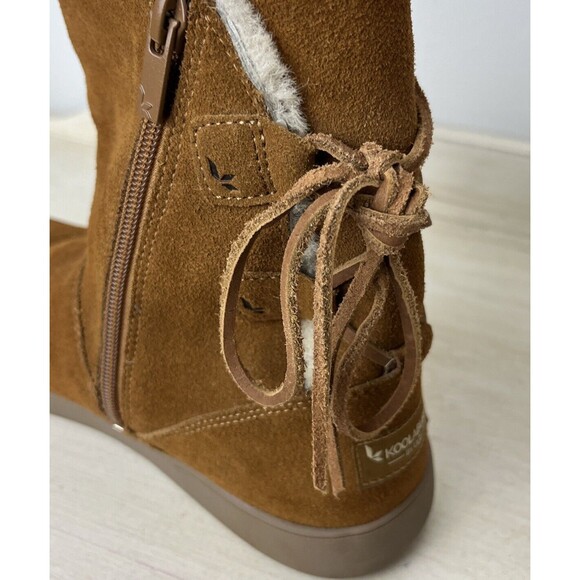 Koolaburra by UGG Shazi Short Tie Womens Size 7 Brown Classic Boots 1019361 Warm - Picture 9 of 12